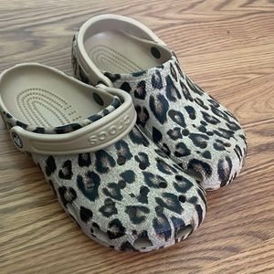 Leopard Print Crocs